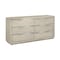 Armen Living Abbey 6 Drawer Dresser in Gray Oak Wood LCAJDRGR - alternate 2